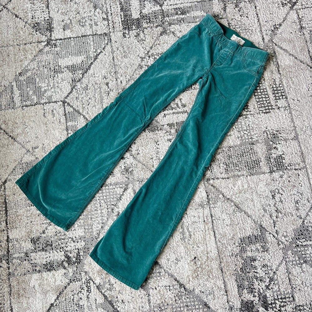 Free people suede/ corduroy flate pants size 26